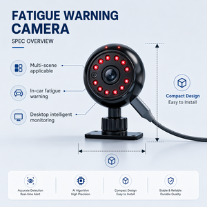 Système compact de surveillance du conducteur par IA (<span class=keywords><strong>DMS</strong></span>) Type-C : Détection de fatigue, de somnolence et de bâilleuses pour la gestion de la sécurité du conducteur - Product Image 5