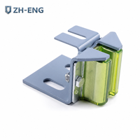 Support métallique pour patin de guidage coulissant d'ascenseur industriel à double revêtement ZH-ENG, Pièces du système de rail de guidage pour ascenseur de passagers, Hall
