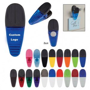 Clip de bureau personnalisé avec logo imprimé, cadeau promotionnel de bureau, clip pour mémos avec aimant pour réfrigérateur - Product Image 1