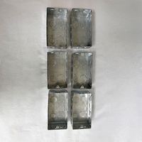 Boîtier de jonction métallique durable en acier galvanisé de 4 pouces carré pour montage facile sur profilé, modèle BPJS JXH-6