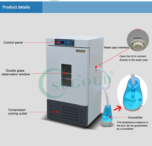 Incubadora de Temperatura y Humedad Constantes con Pantalla LED para Laboratorio, Cámara de Humedad LHS-150BE - Product Image 5