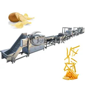 Factory direct supply half fried frozen potato chips finger production line