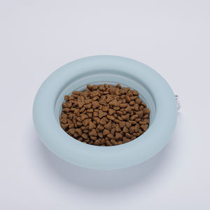 Logotipo personalizado OEM Silicone Foldable Pet <span class=keywords><strong>Bowl</strong></span>, Design de borda larga antiderrapante para comida e água, Portátil para viagens ao ar livre - Product Image 6