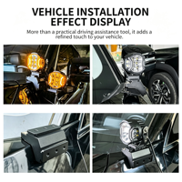 Support de fixation pour éclairage de montant A de haute qualité pour Ford Raptor F150, montage de projecteur LED sans perçage pour Ford F-150 Gen 1 Gen 2 Gen 3, 1 paire