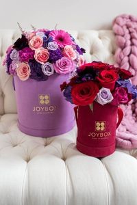 Caja de embalaje personalizada para regalo, rosa, terciopelo, flores, flores - Product Image 6