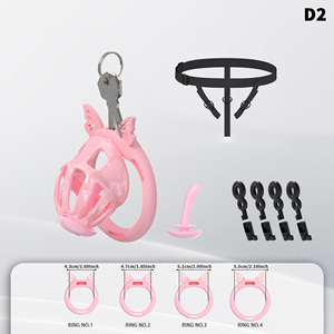 Nouvelle Cage de Chasteté 2026 Légère en Résine, Dispositif de Chasteté Masculin, Équipement de Bondage pour Hommes avec 4 Anneaux, Jouet Adulte - Product Image 6