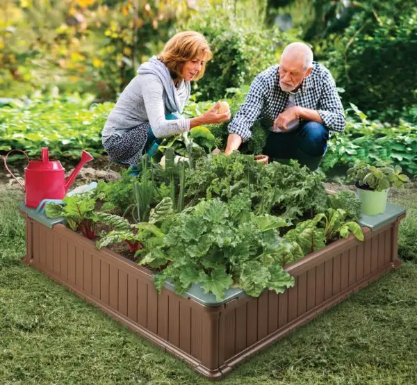 Widely Used Plastic 4ft x 4ft Garden planter box for outdoor