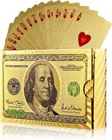 Nouvelles cartes à jouer personnalisées en feuille d'or avec Photo/texte cartes de poker en feuille de plastique étanche pour le Festival de jeu de fête