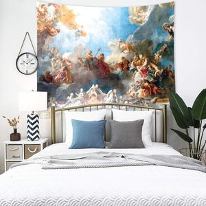 Vintage Collection Tapisserie Tenture Murale Art Home Decor Alphonse Mucha Art Peinture Stock les Heures de la Série pour Halloween - Product Image 2