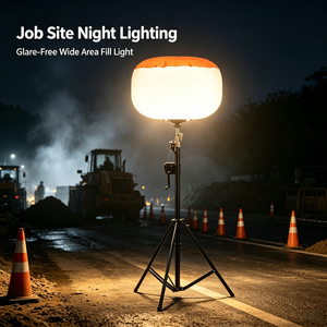 60W IP54 Portable Mobile Balloon <b>LED</b> <b>Light</b> Emergency <b>led</b> mobile lighting tower with no glare for highway <b>work</b> - Product Image 3