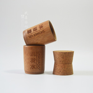 Bamboo Bathroom Set Six Piece Rectangle Eco Friendly Hotel Supplies - Product Image 2