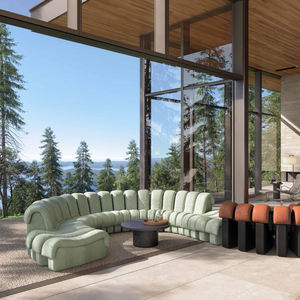 इतालवी चमड़े के सोफे खंड 7 <span class=keywords><strong>10</strong></span> सीटर लक्जरी आधुनिक यू आकार सोफे लिविंग रूम फर्नीचर - Product Image 5