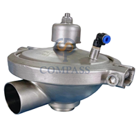 Vanne de régulation de pression constante hygiénique SS316L 1 pouce CPMO-2 CPMI-2 pour vapeur avec sortie modulante et contre-pression