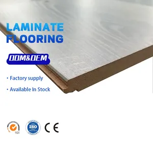 New Innovation Wood Look Embossed Surface Flooring Waterproof Laminate PVC Free Floor Click Lock Fiberboard Flooring