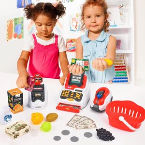 3 IN 1 supermercato fingono di giocare a fare acquisti IN età prescolare giocattoli elettronici per registratori di cassa per bambini con Scanner per cassa - Product Image 6