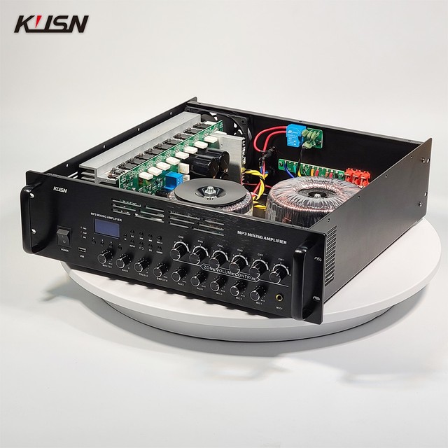 1000W Mixer Amplifier Professional Power 6 Zone 5 Channel Karaoke Amplifier Sound PA System With FM Bluetooth Usb for Church