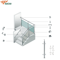 Système de balustrade pour escalier, garde-corps, rampes, acier inoxydable 304 316, design de grille pour balcon, design de garde-corps de terrasse
