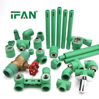 IFAN Vente Chaude Raccords PPR, Raccords de Plomberie en Plastique Filetés, Coudes, Tés, Manchons et Raccords de Couplage pour Conduites d'Eau