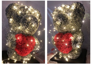 Fatti a mano Conserve <span class=keywords><strong>di</strong></span> Fiore Personalizzato Rosa Teddy Bear 40 centimetri Per La Fidanzata Regalo <span class=keywords><strong>di</strong></span> Amore - Product Image 6