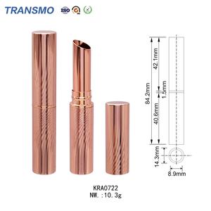 Aluminum Plastic Lipstick <b>Container</b> Tube <b>Lip</b> <b>Balm</b> Tube Lipstick Packaging Aluminum Lipstick Tube Custom - Product Image 2
