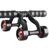Roue abdominale en plastique à 4 roues Rouleau abdominal d'entraînement musculaire à usage domestique pour musculation