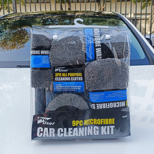 Kit de nettoyage auto en microfibre Pro User 9 pièces, ensemble orange pour le detailing et le lavage - Product Image 2