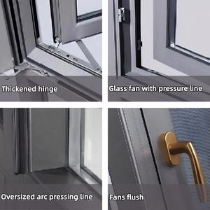 <span class=keywords><strong>Ventanas</strong></span> Laterales con Bisagras de Aleación de Aluminio Modernas y Horizontales, Enfoque en la Privacidad, Control Magnético, Palas Elevadoras, Insonorizadas, Aislamiento Térmico, <span class=keywords><strong>para</strong></span> Hoteles - Product Image 6