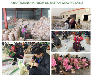 Organisateur de panier de rangement en forme de lingot de saule en osier de haute qualité pour vêtements avec poignée - Product Image 6