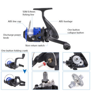 Offre Spéciale fibre de verre moins cher télescopique 2.1M débutant <span class=keywords><strong>canne</strong></span> à pêche en <span class=keywords><strong>mer</strong></span> et moulinet <span class=keywords><strong>ensemble</strong></span> combiné avec ligne leurres crochets - Product Image 5