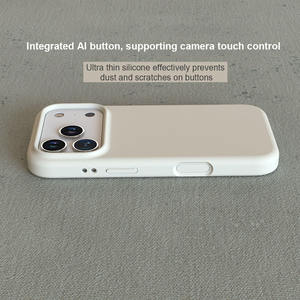 Funda de Silicona Líquida <span class=keywords><strong>Original</strong></span> de Alta Calidad para <span class=keywords><strong>iPhone</strong></span> 17 Pro Max 16 15 14, <span class=keywords><strong>Forro</strong></span> de Microfibra, Protectora para la Parte Trasera del Móvil - Product Image 6