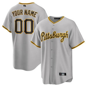 Camiseta de béisbol de los Pittsburgh Pirates PGH Clemente 21 Gold para adultos de secado rápido que absorbe la humedad - Product Image 3