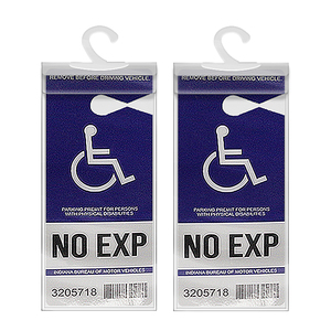 Cubierta de soporte protector de placa de permiso de estacionamiento para <span class=keywords><strong>discapacitados</strong></span> ultra transparente con percha grande con placa de estacionamiento - Product Image 1