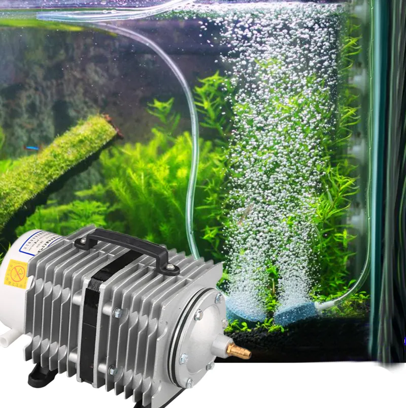 Qlozone ACO Series Hydroponic Oxygen Accessories Mini Electromagnetic Aquaculture Farming For Fish Tank Air Pump Aquarium