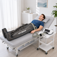 Pantalon et veste de compression pneumatique à 6 chambres VU 2026 pour la récupération des jambes, dispositif de thérapie séquentielle pour le lymphœdème et la récupération sportive