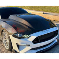 Capot en fibre de carbone de style suralimenté pour Ford Mustang Gen6 S550.2 2018-2023