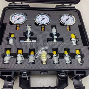 Pièces de machines de construction, joints hydrauliques et kit de test, ensemble de manomètres hydrauliques à 3 jauges pour tous les modèles - Product Image 2