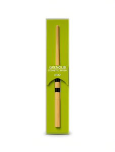 Brocha cosmética Grenolib H167, herramienta de maquillaje con mango de madera - Product Image 1