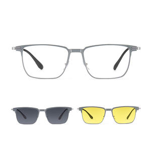 Gafas Cuadradas de Aluminio y Magnesio con Patillas Flexibles de Titanio, Ligeras, Cómodas, Duraderas, Unisex - Product Image 2