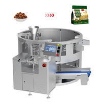 Machine d'emballage rotative de type M pour sacs de grande taille, multifonctionnelle, à large ouverture de 350 mm, pour aliments à base de viande, granulés solides, GDS210B-10