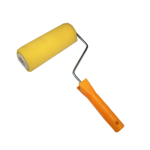 Outils de décoration : Rouleau de <span class=keywords><strong>peinture</strong></span> <span class=keywords><strong>éponge</strong></span> texturé jaune de 4, 6, 9 pouces, manchon de texturage rugueux pour murs extérieurs - Product Image 1