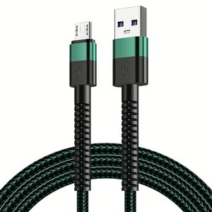 สายชาร์จแบบถัก สายชาร์จ Type C/Micro สายไนลอน ชาร์จเร็ว สำหรับโทรศัพท์มือถือ สำหรับ iPhone สำหรับ Huawei - Product Image 2