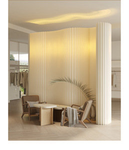 Divisor de partición de papel ajustable de longitud, pared de papel portátil plegable para decoración de boda en casa - Product Image 4