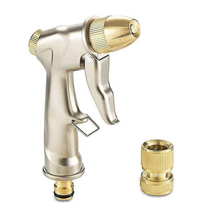 Pistola de Agua para Jardín con Boquilla de Cobre, Acoplador Rápido, Alta Presión, Pistola Rociadora para Lavado de Autos, Suministro de Fábrica - Product Image 1