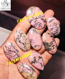 Cabujón de piedras preciosas sueltas de Rodonita rosa, cristal Natural de forma mixta y todos los tamaños para la fabricación de colgantes de joyería - Product Image 4