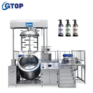 50L 100L Vacuum Mixer Emulsifier Cosmetic Cream Emulsifying Stirring Equipment Gel Wax Paste Homogenizer Making Mixing Machine