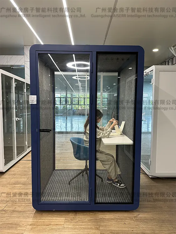 Custom Made Privacy Office Pods Acoustical Soundproof Office Phone Booth Office Meeting Pods Sound Working Booth