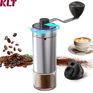 Moulin à café manuel portable à meules coniques en acier inoxydable pour le camping - Product Image 1