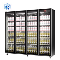 Réfrigérateur commercial Coca-Cola avec éclairage LED, vitrine réfrigérée pour boissons, réfrigérateur à vin en acier inoxydable pour bar à bière