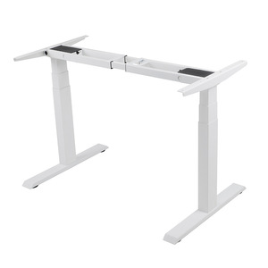NATE Electric <b>Height</b> <b>Adjustable</b> Desk Dual Motor Metal Frame Office Computer Desk - Product Image 2