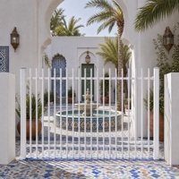 Clôture d'intimité en aluminium de style australien Tingmeihaoting, résistante aux projections de sel, pour maison côtière, kit de support de poteau robuste